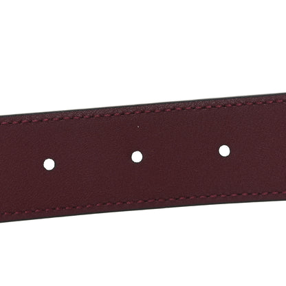 Gucci Plutone Calfskin Guccissima Double G 30mm Belt 80 32 Rosso Ancora 3 of 5