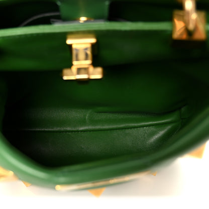 Valentino Garavani Nappa Small Roman Stud The Handle Bag Gea Green 6 of 11