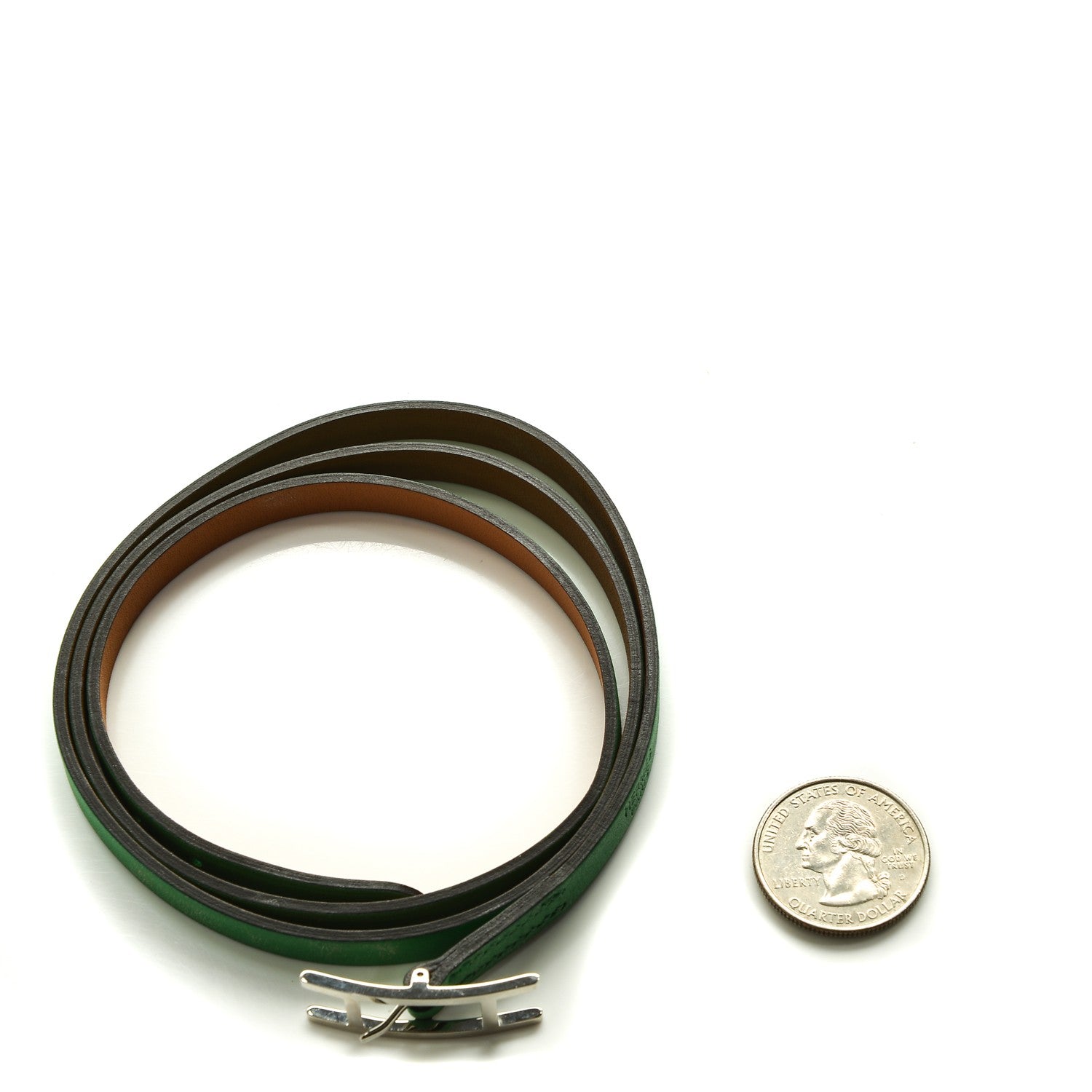 Hermes Swift Hapi 3 MM Triple Tour Wrap Bracelet M Bambou 2 of 8
