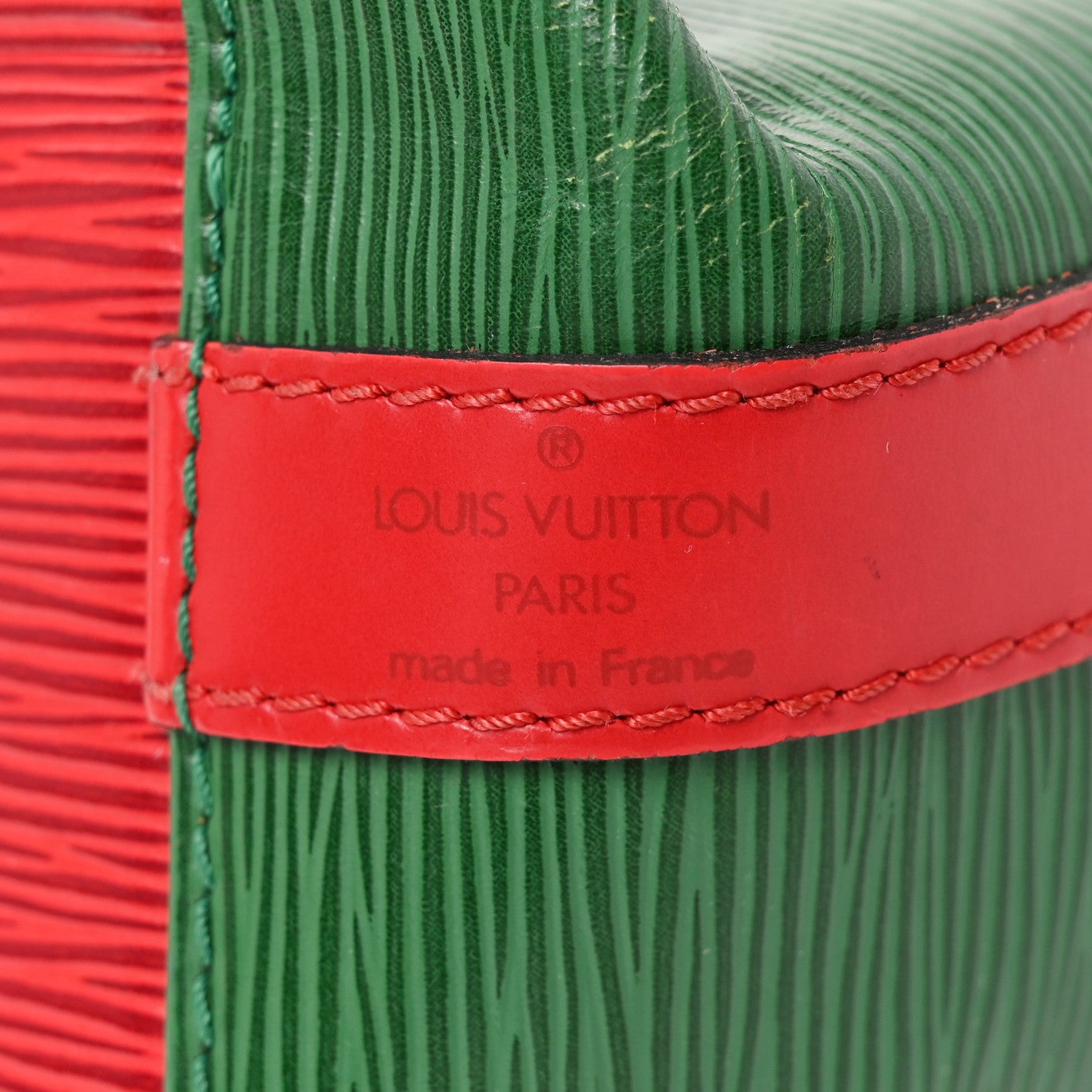Louis Vuitton Epi Petit Bi-Color Noe Borneo Castillan Red 6 of 10