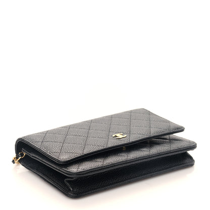 Chanel Caviar Quilted Wallet on Chain WOC Black 4 of 11