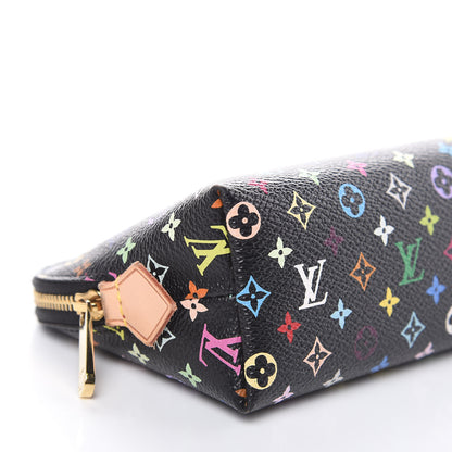 Louis Vuitton Monogram Multicolor Cosmetic Pouch Black Grenade 7 of 10
