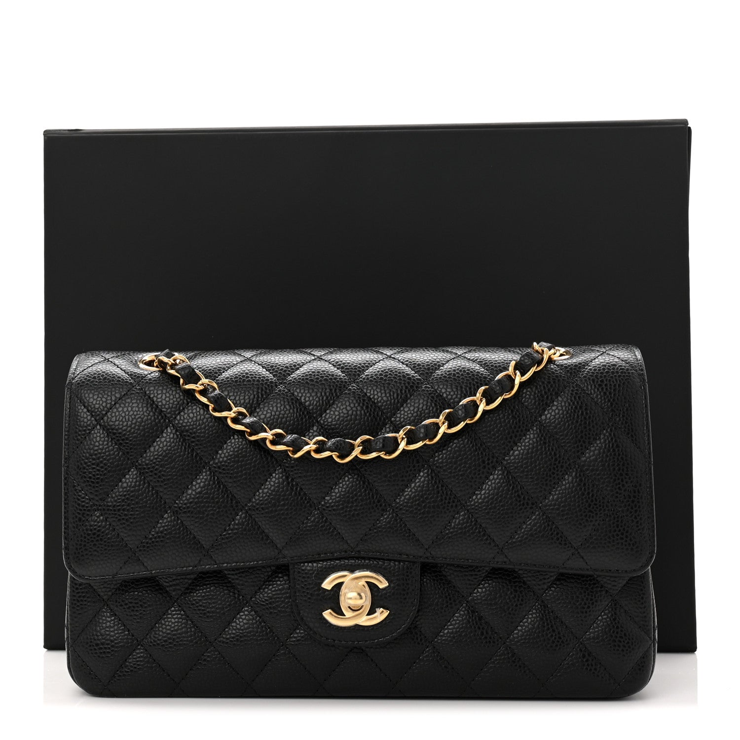 Chanel Caviar Quilted Medium Double Flap Black 11 of 11