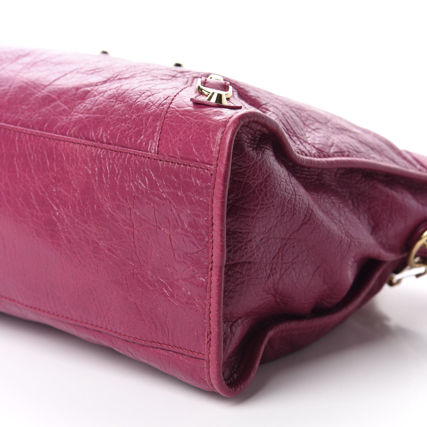 Balenciaga Agneau Classic Gold Hardware City Rose Dahlia 8 of 11