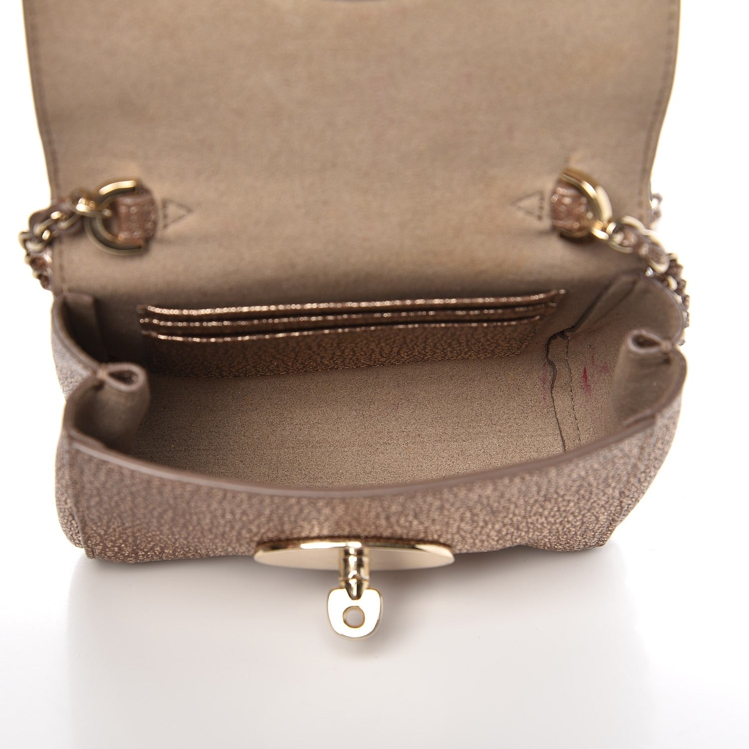 Mulberry Metallic Goatskin Mini Lily Mushroom 5 of 7