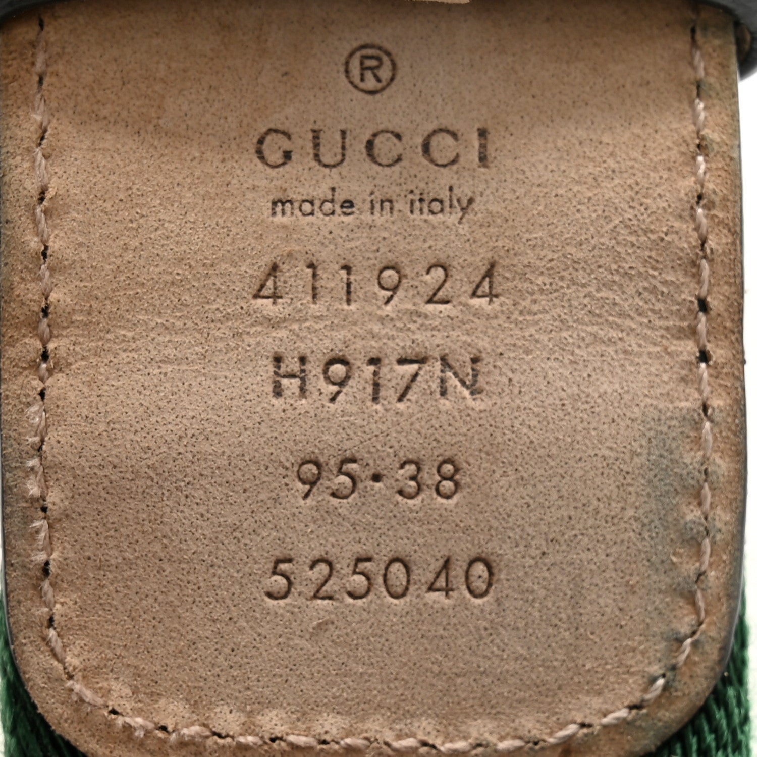 Gucci Calfskin Web Interlocking G Belt 95 38 Black 5 of 9