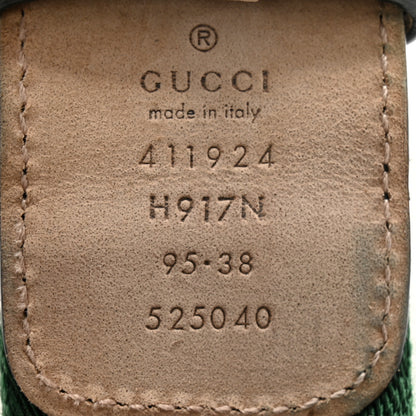 Gucci Calfskin Web Interlocking G Belt 95 38 Black 5 of 9