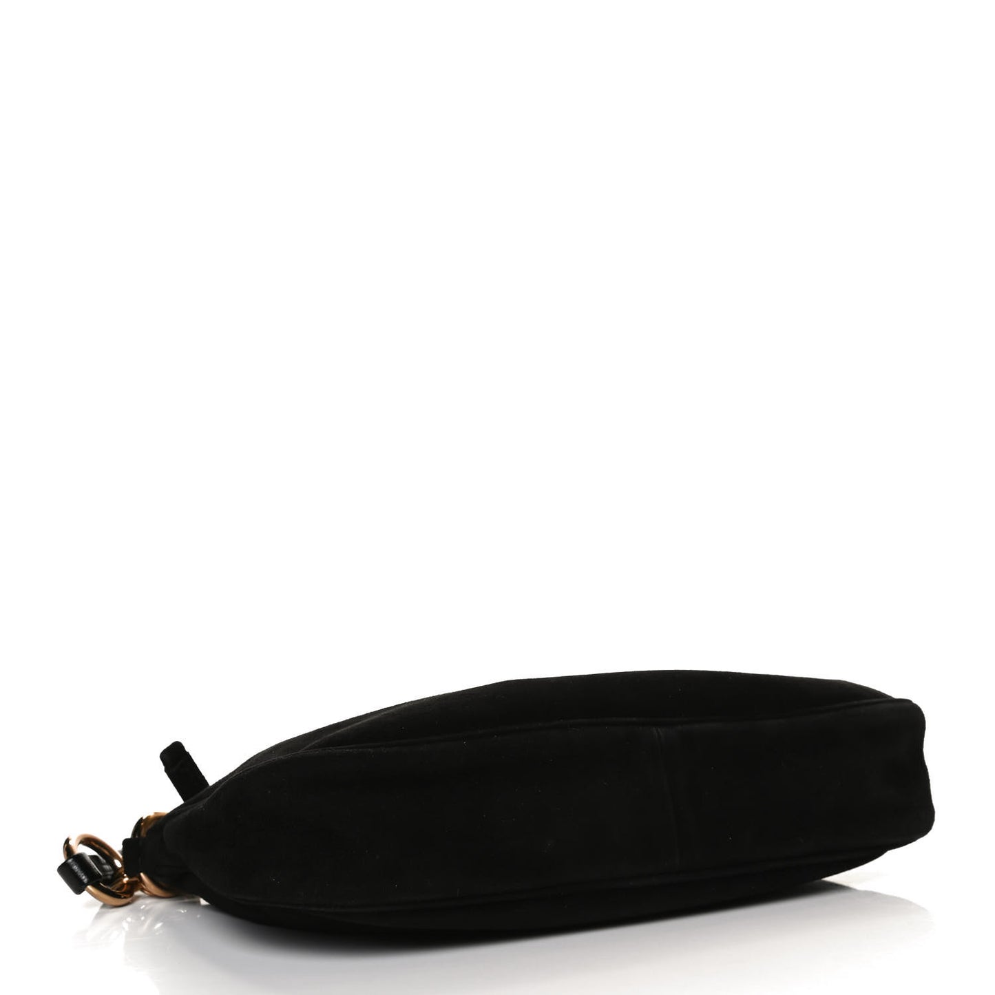 Suede Box Shoulder Bag Black
