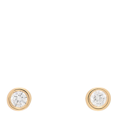 Tiffany 18K Yellow Gold Diamond .20ctw Elsa Peretti Diamonds By The Yard Earrings 1 of 5