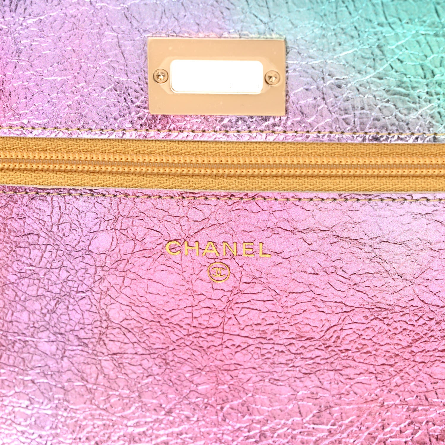 Chanel Metallic Goatskin Quilted 2.55 Reissue Wallet on Chain WOC Multicolor 6 of 11