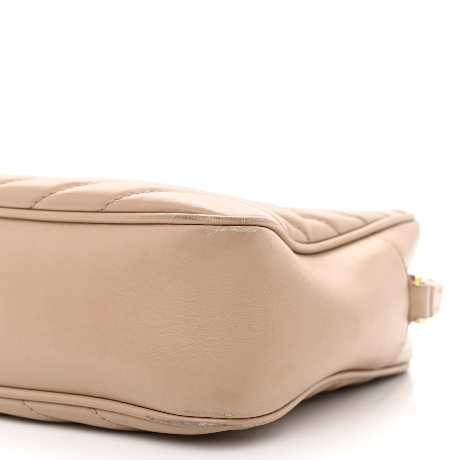 Saint Laurent Calfskin Matelasse Monogram Lou Camera Bag Dark Beige 11 of 15