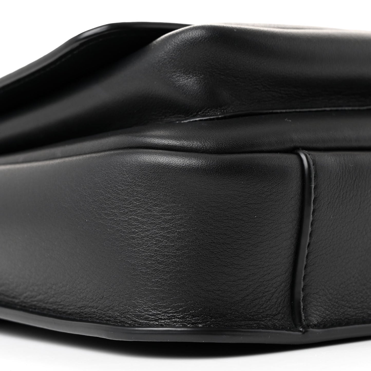Grained Calfskin Monogram Niki Satchel Black