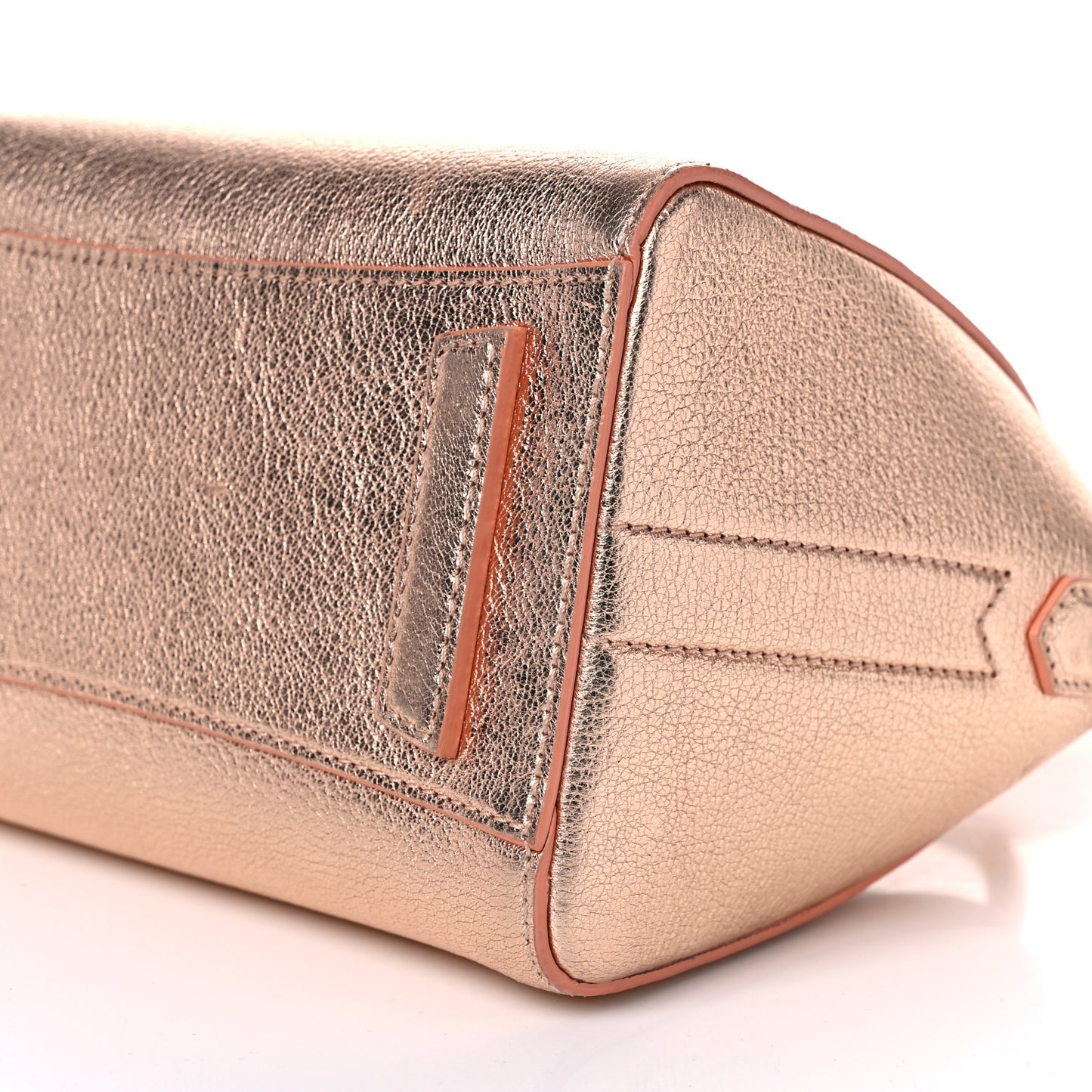 Metallic Sugar Goatskin Mini Antigona Light Pink
