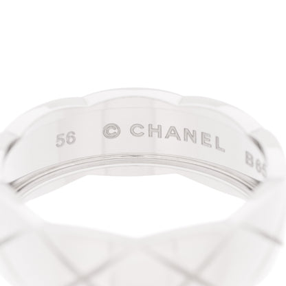Chanel 18K White Gold Small Coco Crush Ring 56 7.75 4 of 6