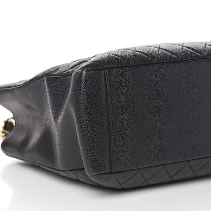 Chanel Caviar Quilted Grand Shopping Tote GST Black 8 of 9