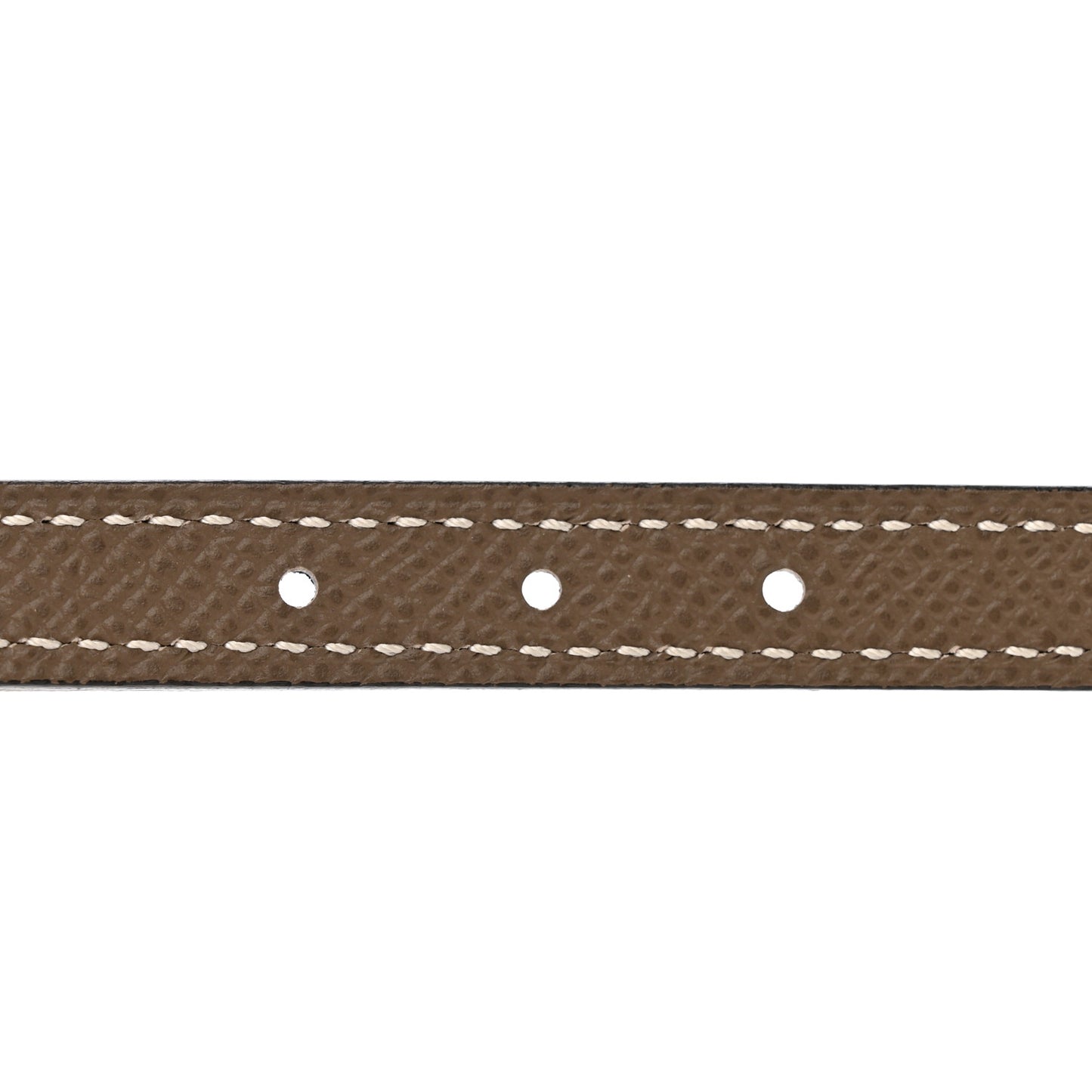 Swift Epsom Gourmette Equestre 13mm Belt 75 30 Black Etoupe