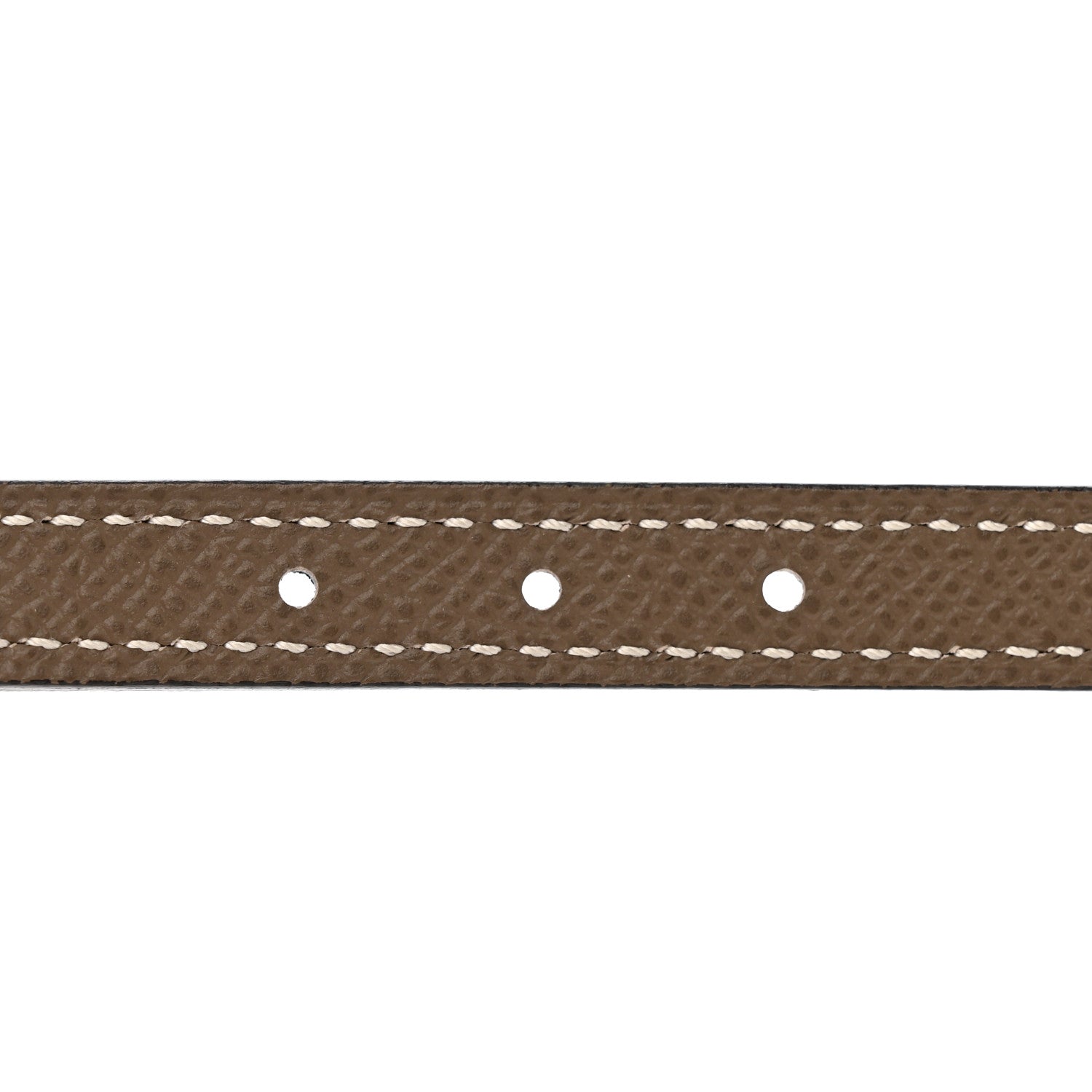 Hermes Swift Epsom Gourmette Equestre 13mm Belt 75 30 Black Etoupe 3 of 6