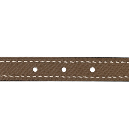 Hermes Swift Epsom Gourmette Equestre 13mm Belt 75 30 Black Etoupe 3 of 6