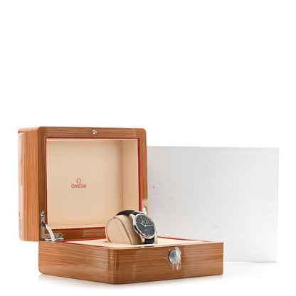 Omega Stainless Steel Alligator 41mm De Ville Hour Vision Automatic Watch Blue 433.13.41.21.03.001 5 of 5