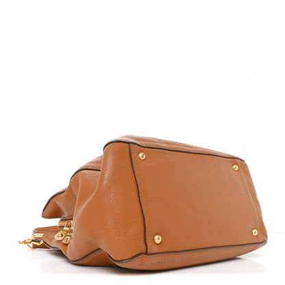 Miu Miu Goatskin Madras Bauletto Cuoio 4 of 9