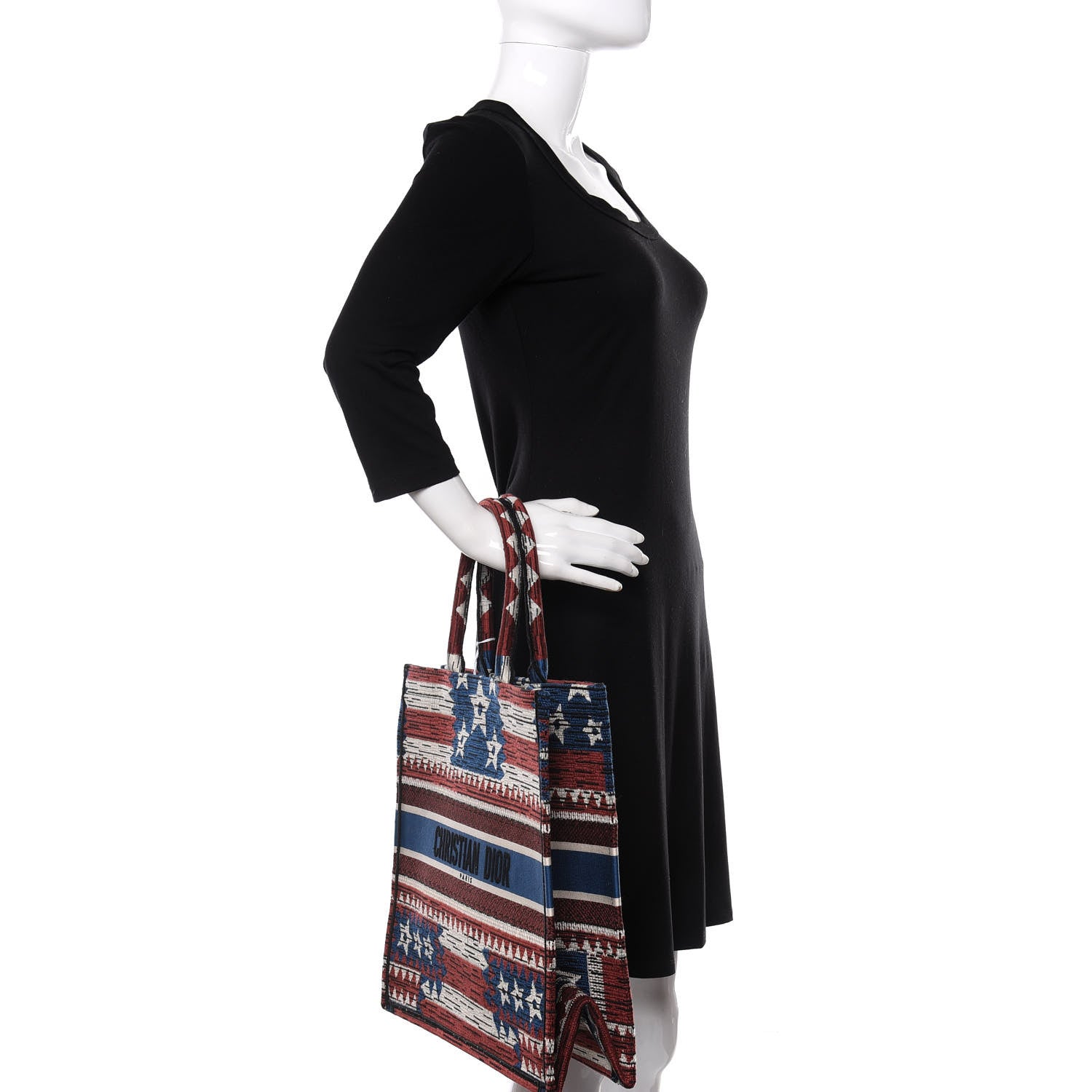 Christian Dior Canvas Embroidered Exclusive US Book Tote Multicolor 2 of 10