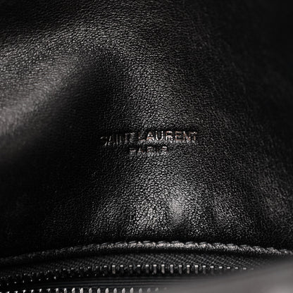 Saint Laurent Lambskin Quilted Monogram Monochrome Small Loulou Puffer Chain Satchel Black 6 of 12