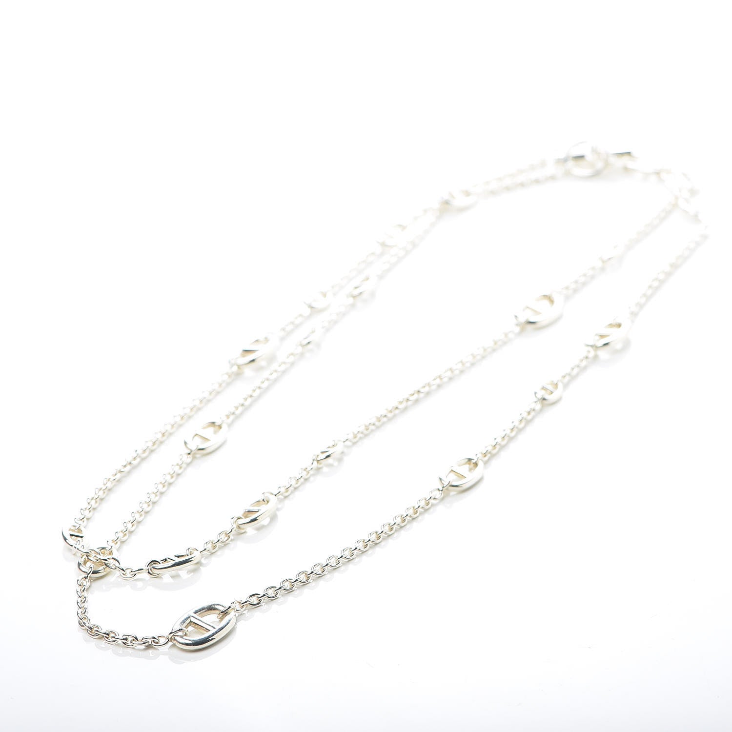 Hermes Sterling Silver Farandole Necklace 160 5 of 6