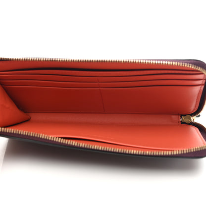 Burberry Grained Calfskin Zip Wallet Burgundy 6 of 13