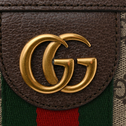 Gucci GG Supreme Monogram Web Medium Ophidia Messenger Bag Brown 11 of 13