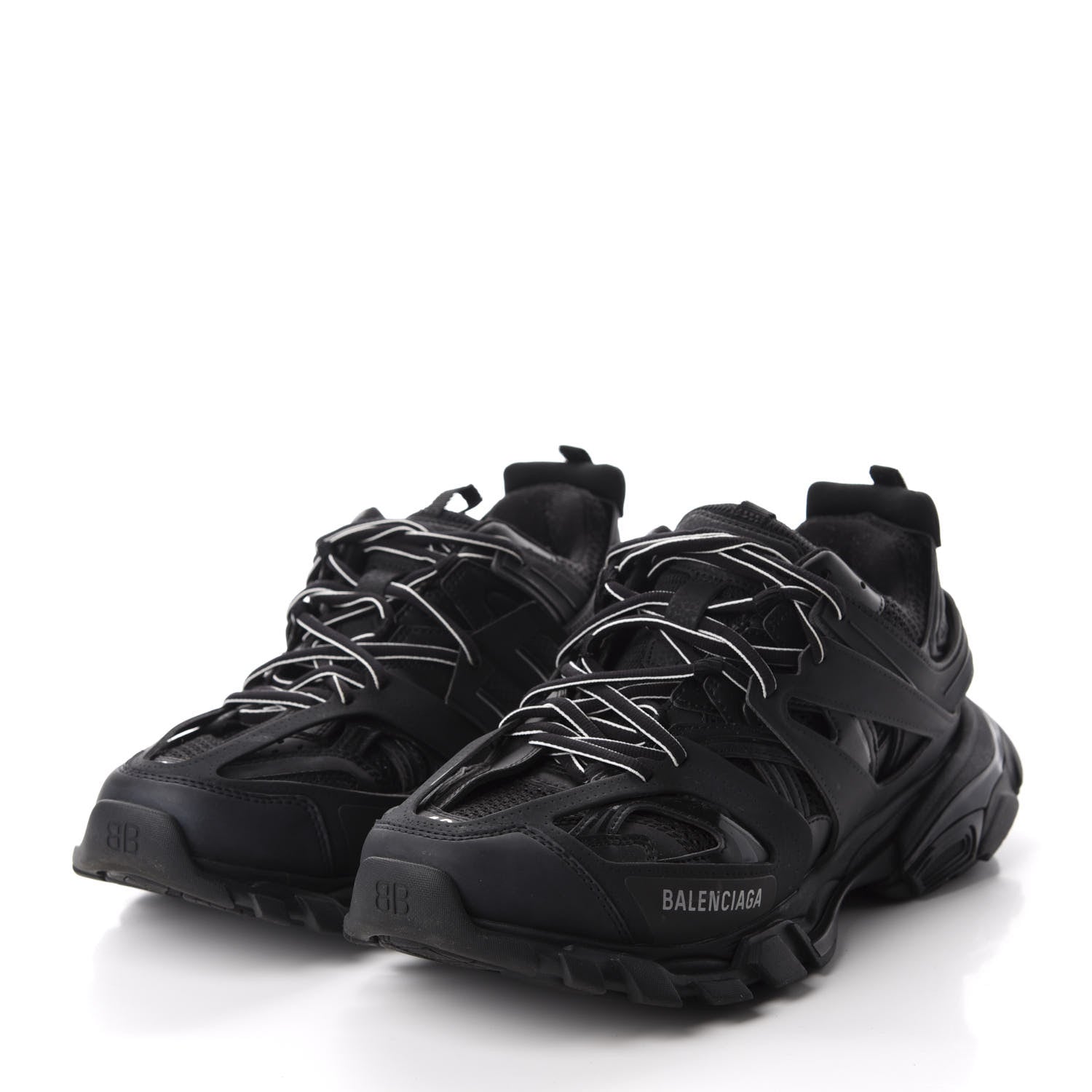 Balenciaga Mesh Nylon Womens Track Sneakers 42 Black 3 of 8