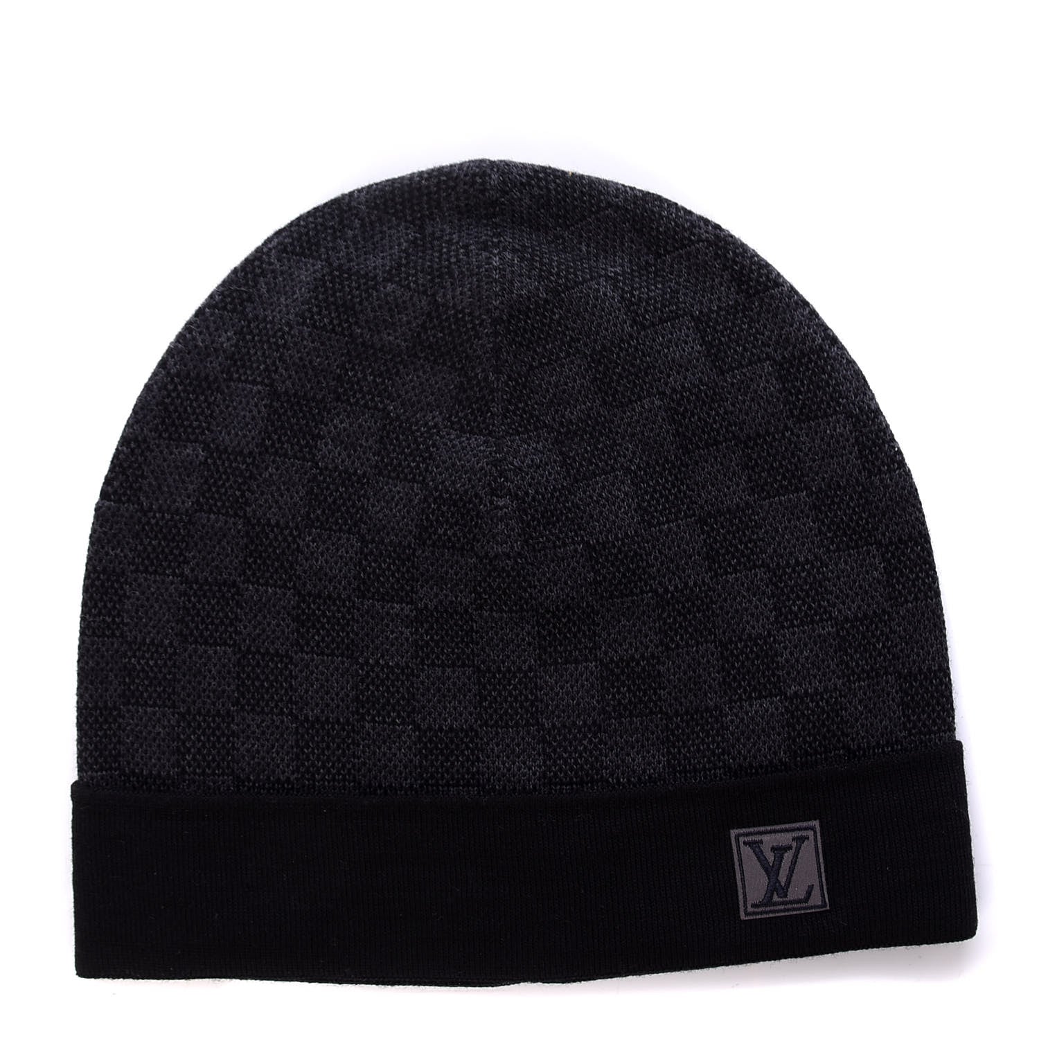 Louis Vuitton Wool Petit Damier Hat NM Graphite 1 of 4