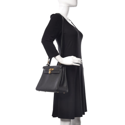 Hermes Togo Kelly Retourne 28 Black 2 of 43
