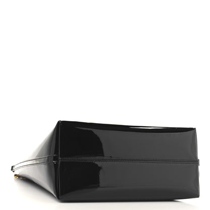 Saint Laurent Patent Calfskin Rendez-Vous Hobo Black 5 of 10