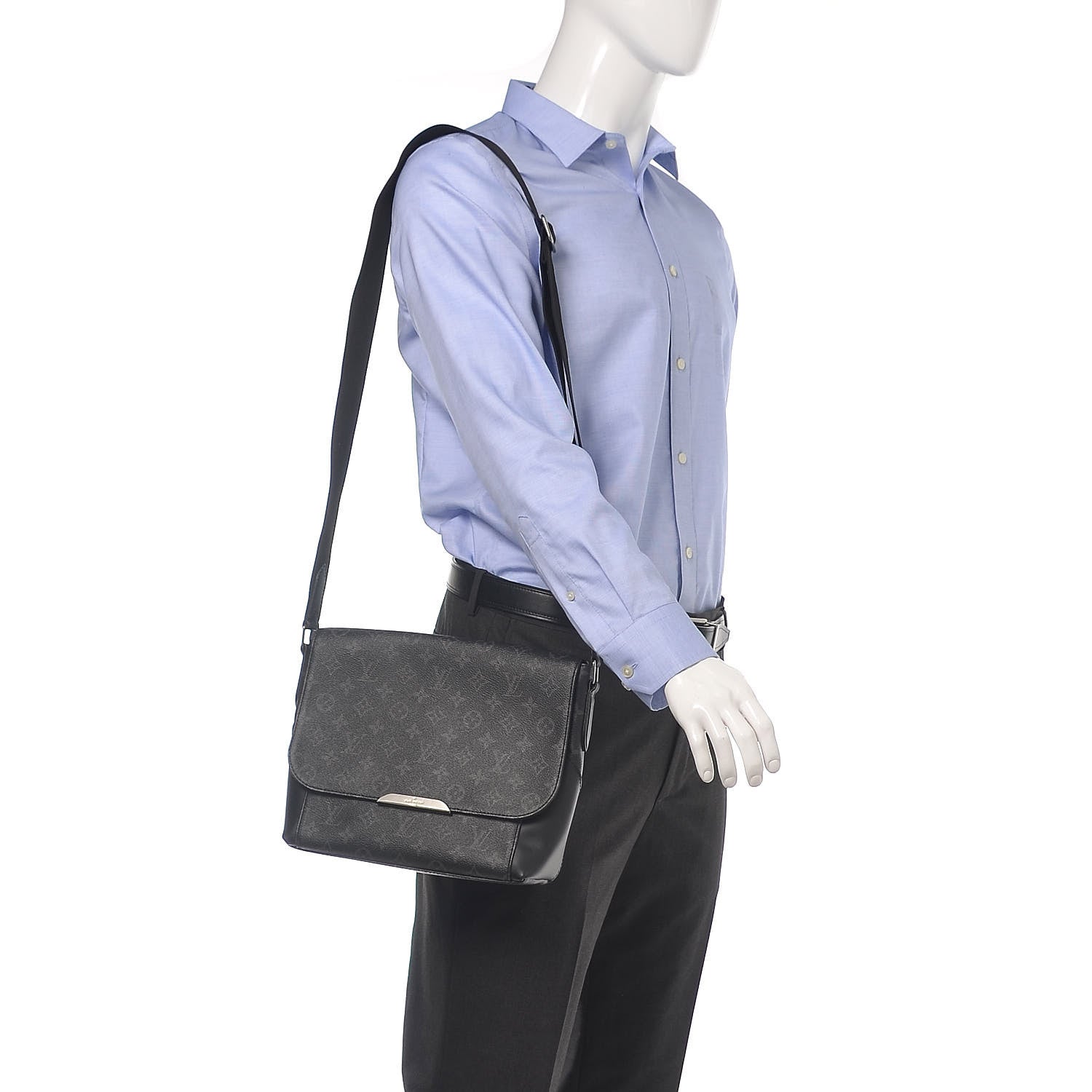 Louis Vuitton Monogram Eclipse Explorer PM Black 2 of 11
