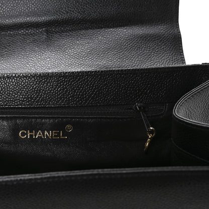 Chanel Caviar CC Envelope Flap Black 6 of 12