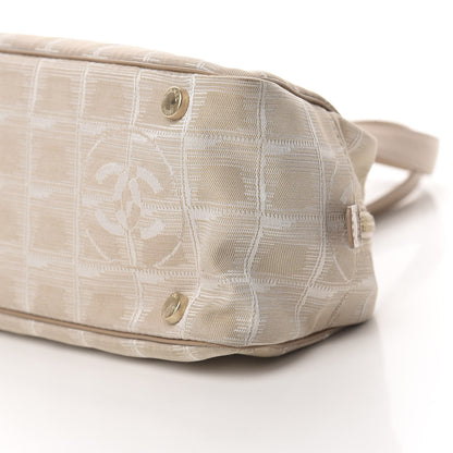 Chanel Nylon Travel Bowler Beige 10 of 14