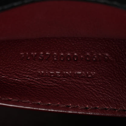 Saint Laurent Smooth Calfskin Medium Classic Monogram Cassandra Top Handle Black Rouge Legion 7 of 17