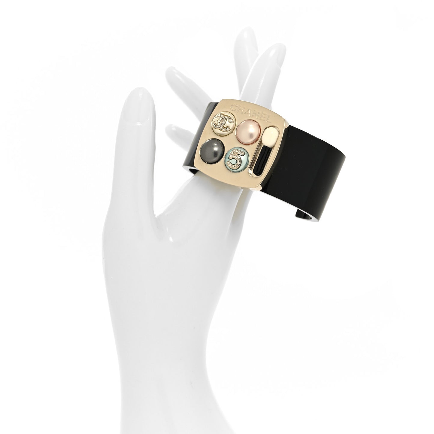Resin Pearl Enamel CC Cuff Multicolor