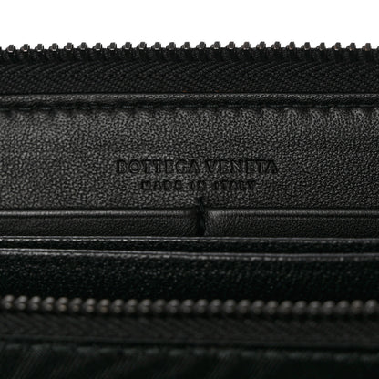 Bottega Veneta Nappa Intrecciato Zip Around Wallet Black 6 of 8