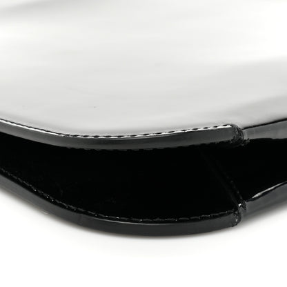 Saint Laurent Patent Calfskin Sadie Shoulder Bag Black 8 of 8