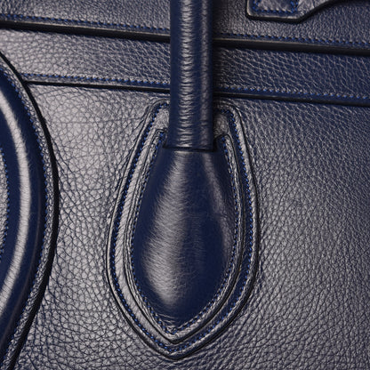 Celine Drummed Calfskin Mini Luggage Ink 14 of 14