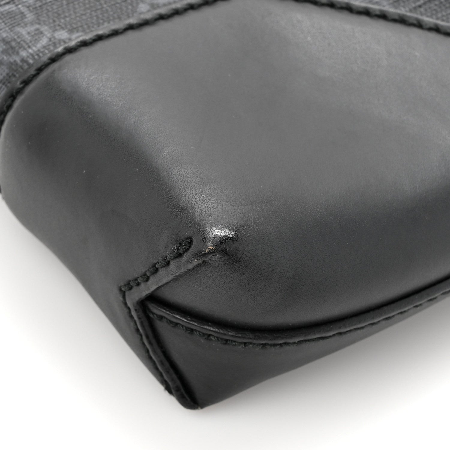Gucci Soft GG Supreme Monogram Appia Calfskin Web East West Messenger Bag Black Grey 18 of 18