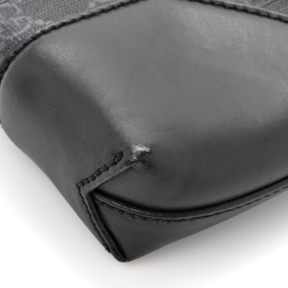 Gucci Soft GG Supreme Monogram Appia Calfskin Web East West Messenger Bag Black Grey 18 of 18