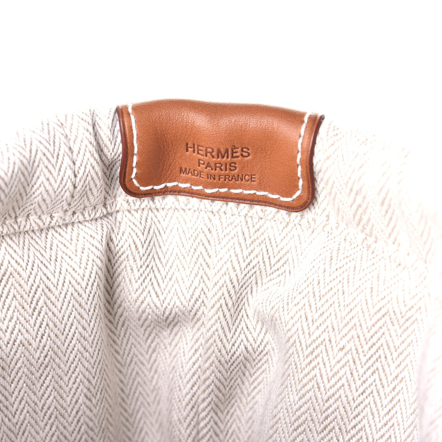 Hermes Canvas Barenia Fourbi 20 PM Pouch Naturel Fauve 6 of 10
