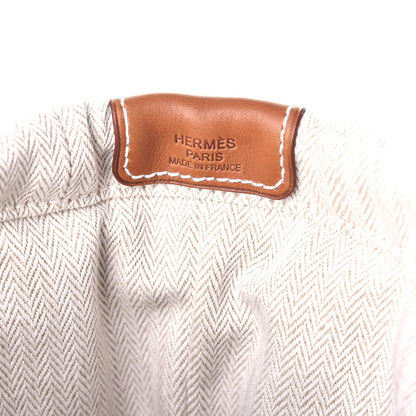 Hermes Canvas Barenia Fourbi 20 PM Pouch Naturel Fauve 6 of 10