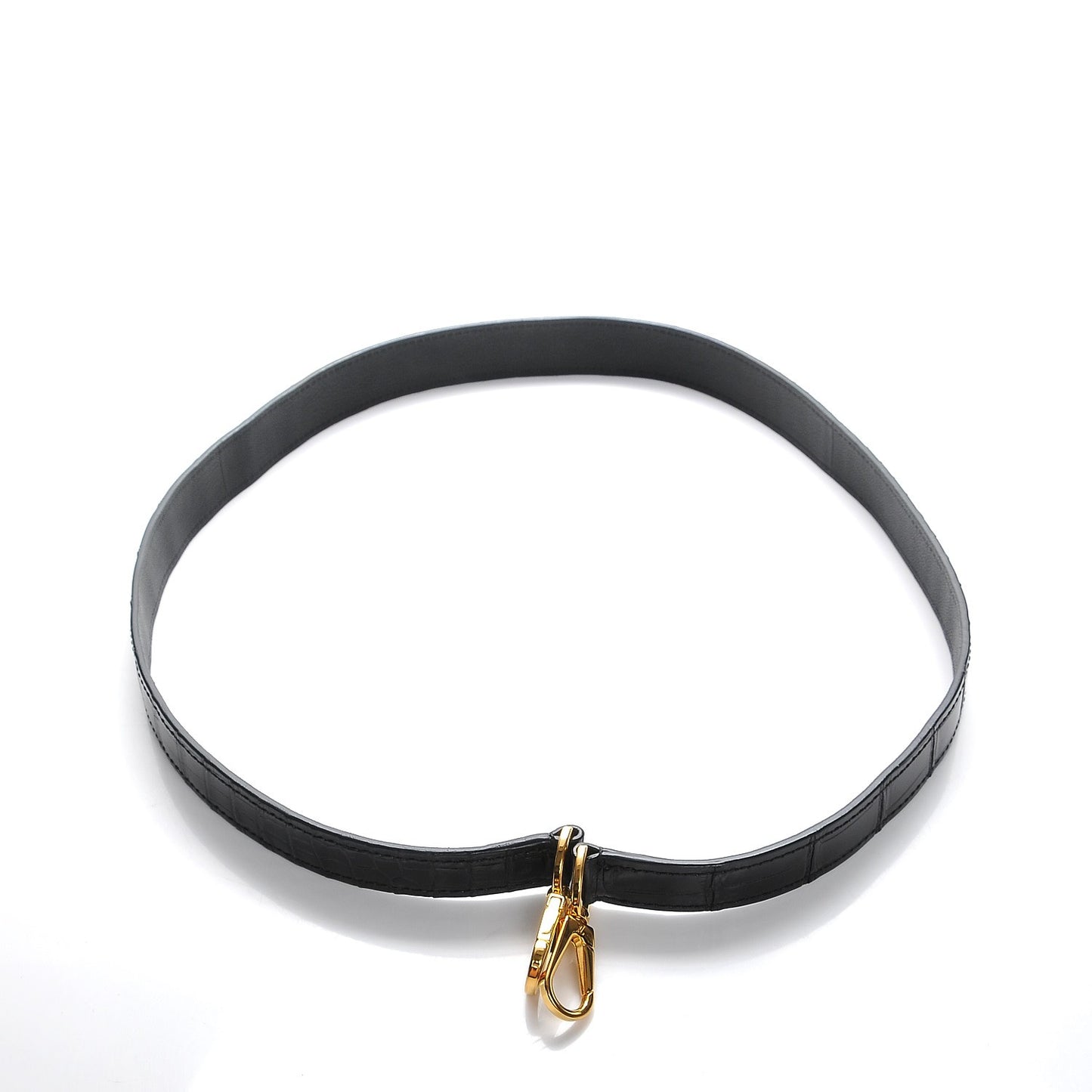 Alligator Vivienne Shoulder Strap Black