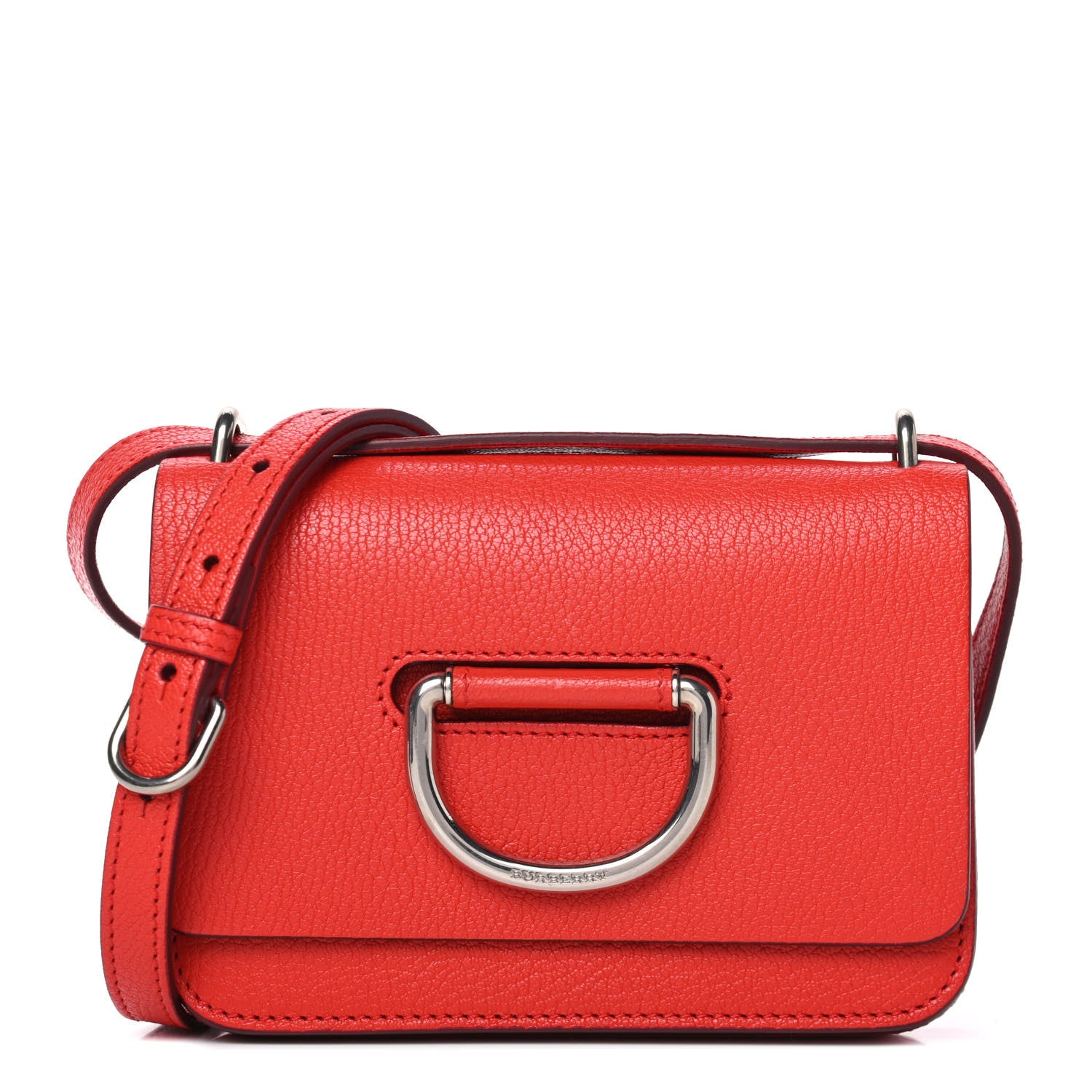 Burberry Goatskin Mini D-Ring Bag Bright Red 1 of 4