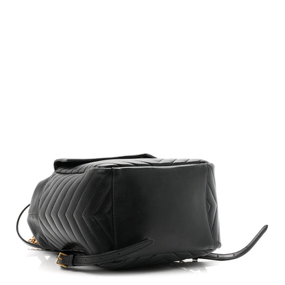 Saint Laurent Lambskin Matelasse Monogram Joe Backpack Black 3 of 9