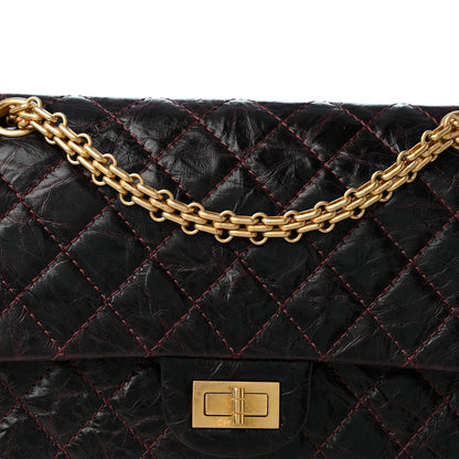 Chanel Aged Calfskin Quilted 2.55 Reissue 225 Flap Dark Burgundy 8 of 10