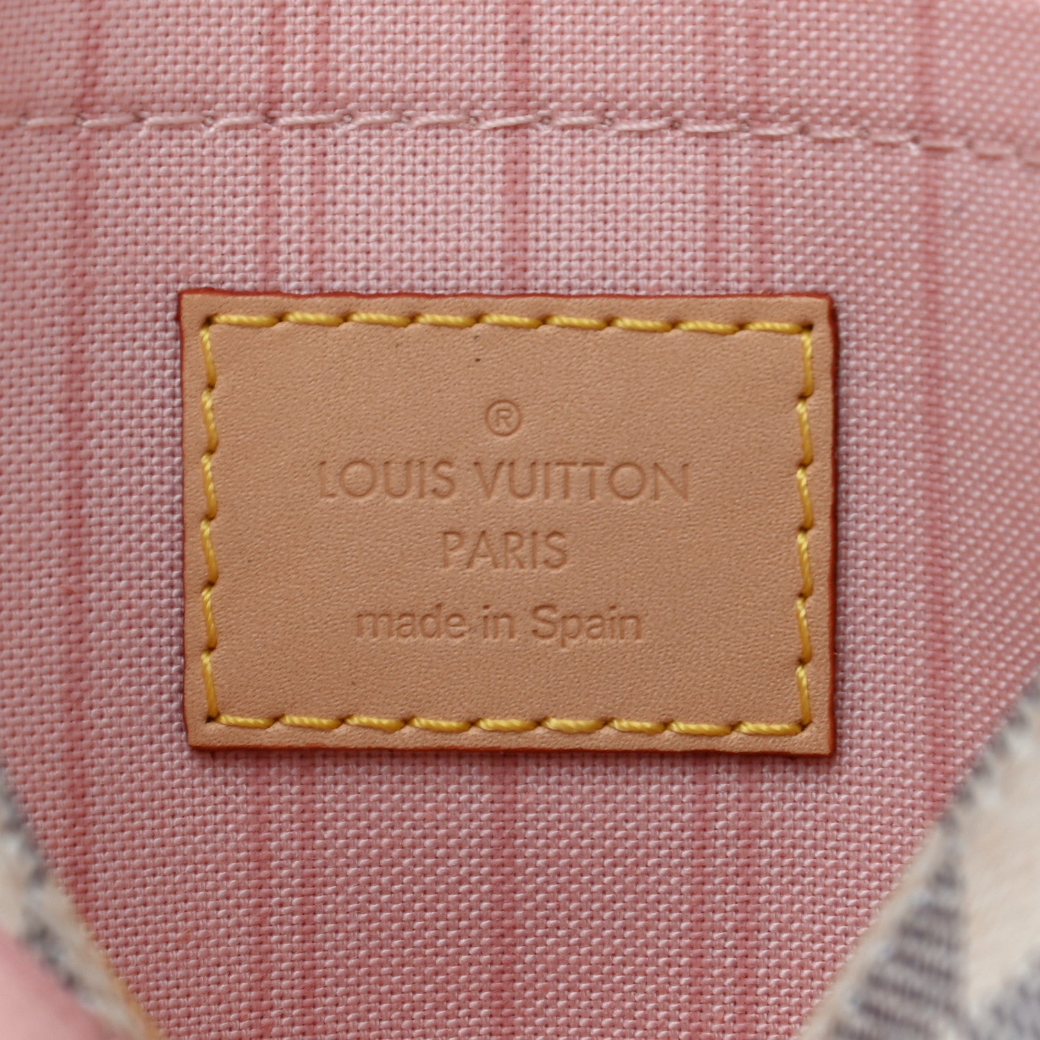 Louis Vuitton Damier Azur Tahitienne Neverfull MM Pochette 6 of 6
